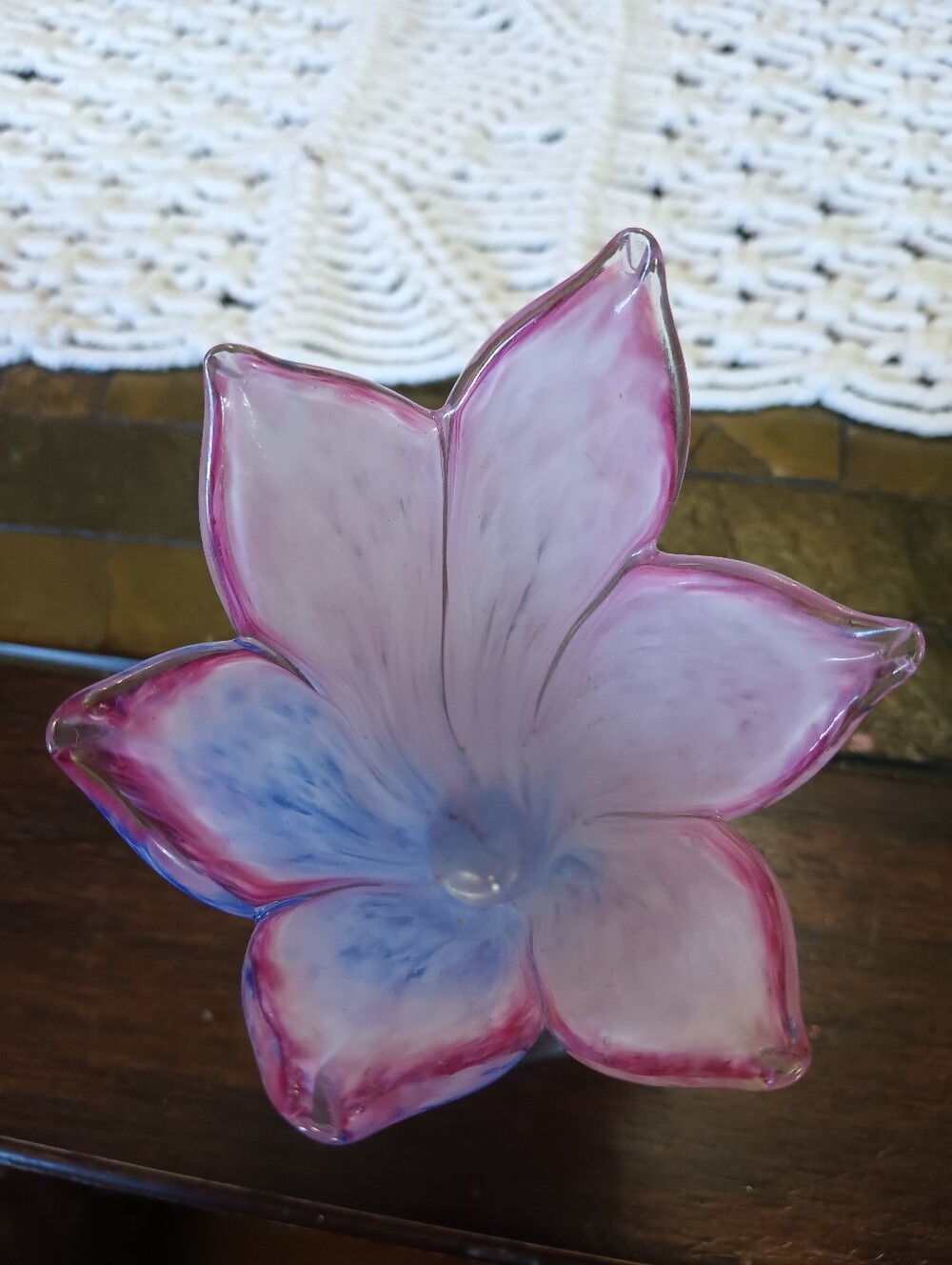 Two's Company Hand-blown Glass Vase - Picture 8 of 12